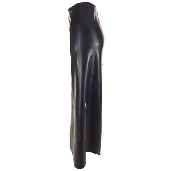 Kwaidan Editions Slit Maxi Skirt Size FR 36 US 4 S Black Rubber $1500 - Picture 6 of 16